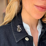 Georgian Lyre Brooch-Charlotte Sayers Antique Jewellery