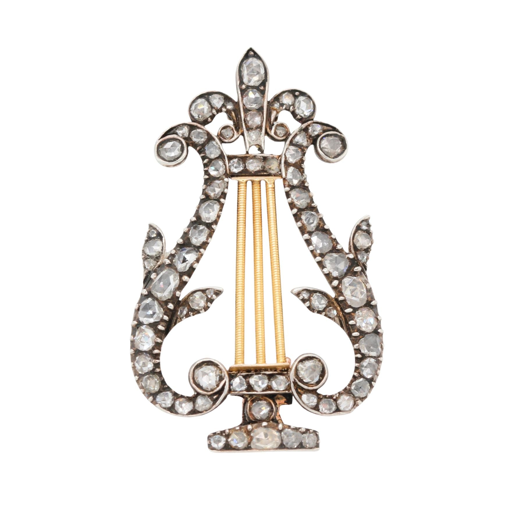 Georgian Lyre Brooch-Charlotte Sayers Antique Jewellery