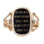 Georgian Memorial Swivel Ring-Charlotte Sayers Antique Jewellery