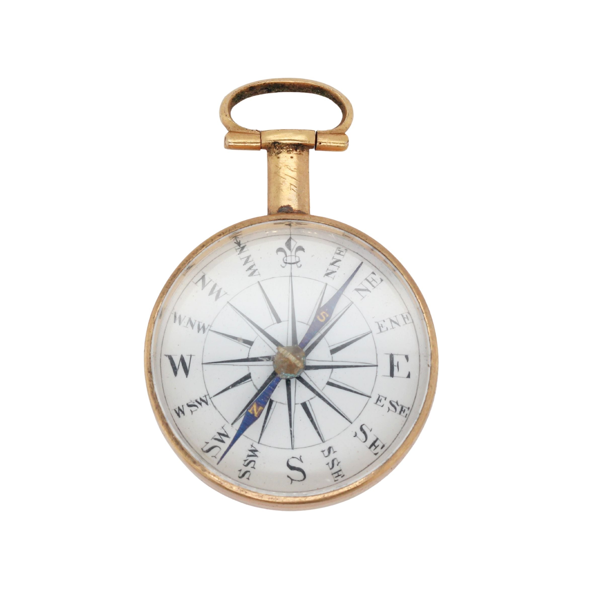Georgian Metal Compass-Charlotte Sayers Antique Jewellery