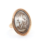 Georgian Miniature Mourning Ring-Charlotte Sayers Antique Jewellery