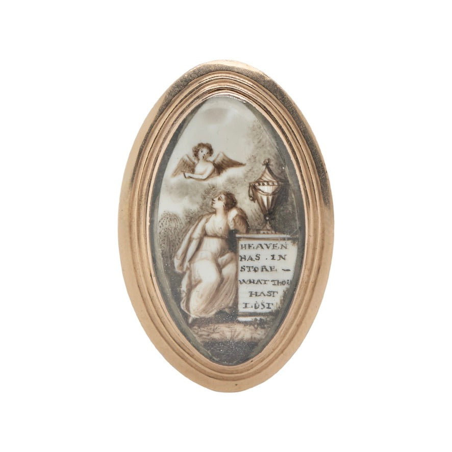 Georgian Miniature Mourning Ring-Charlotte Sayers Antique Jewellery