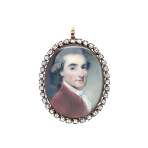 Georgian Miniature Pendant-Charlotte Sayers Antique Jewellery