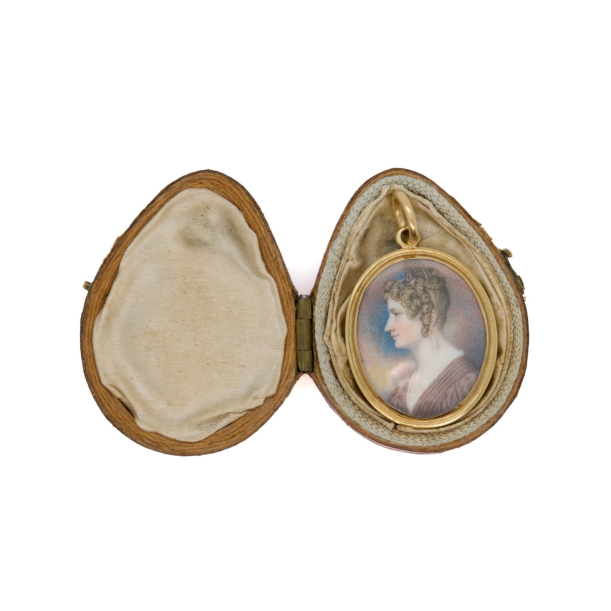 Georgian Miniature Pendant-Charlotte Sayers Antique Jewellery