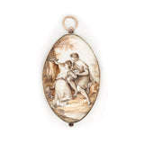 Georgian Miniature Pendant-Charlotte Sayers Antique Jewellery