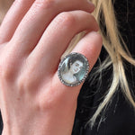 Georgian Miniature Portrait Ring-Charlotte Sayers Antique Jewellery