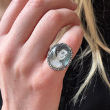 Georgian Miniature Portrait Ring-Charlotte Sayers Antique Jewellery