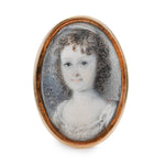 Georgian Miniature Portrait Ring-Charlotte Sayers Antique Jewellery