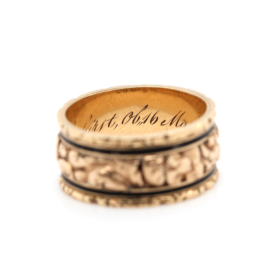 Georgian Mourning Band Ring-Charlotte Sayers Antique Jewellery