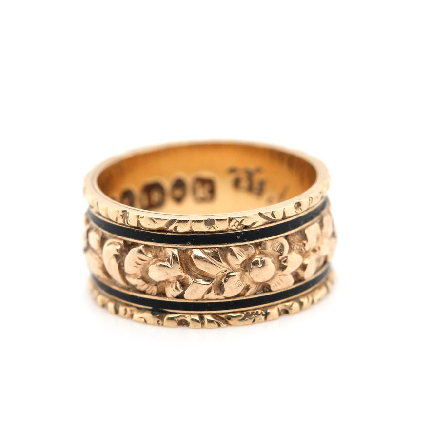 Georgian Mourning Band Ring-Charlotte Sayers Antique Jewellery