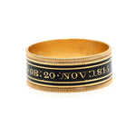 Georgian Mourning Band Ring "Mary Grier"-Charlotte Sayers Antique Jewellery