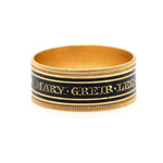 Georgian Mourning Band Ring "Mary Grier"-Charlotte Sayers Antique Jewellery