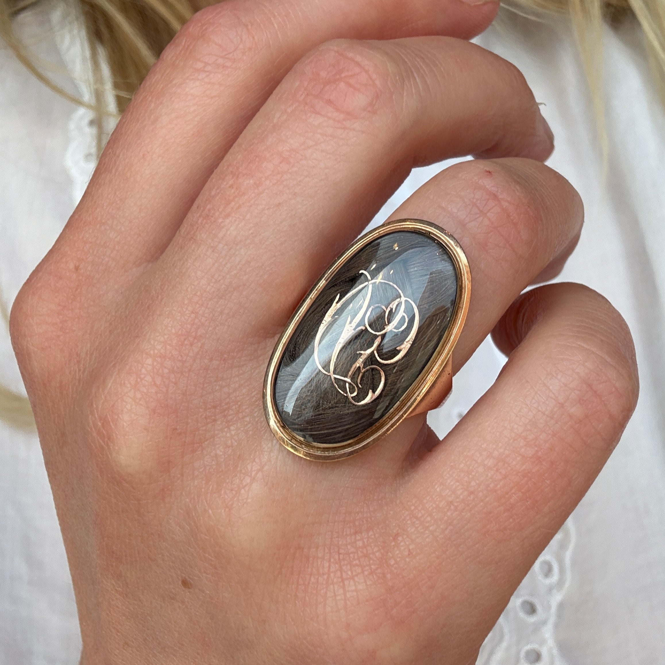 Georgian Mourning Ring-Charlotte Sayers Antique Jewellery
