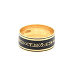 Georgian Mourning Ring-Charlotte Sayers Antique Jewellery