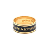 Georgian Mourning Ring-Charlotte Sayers Antique Jewellery