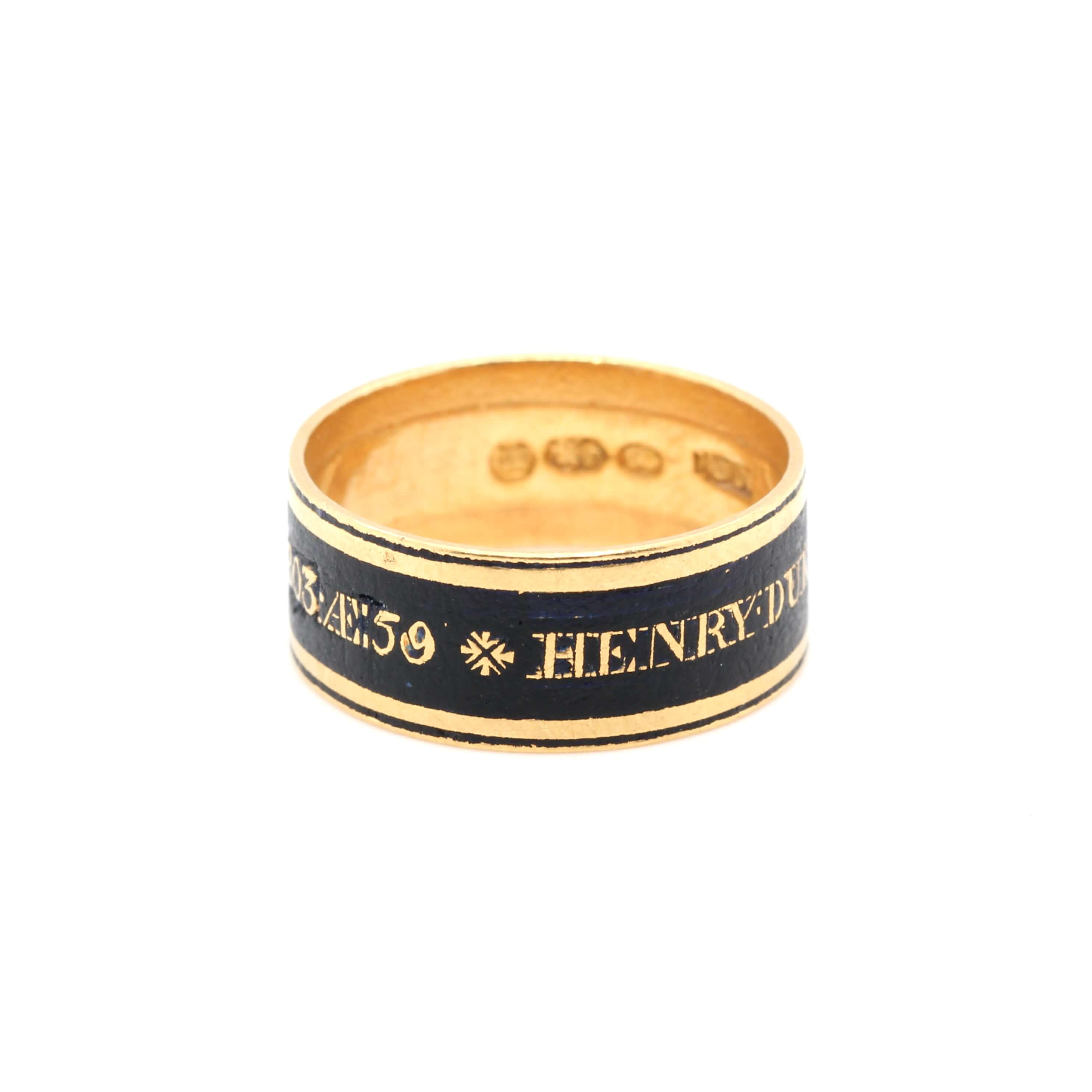 Georgian Mourning Ring-Charlotte Sayers Antique Jewellery