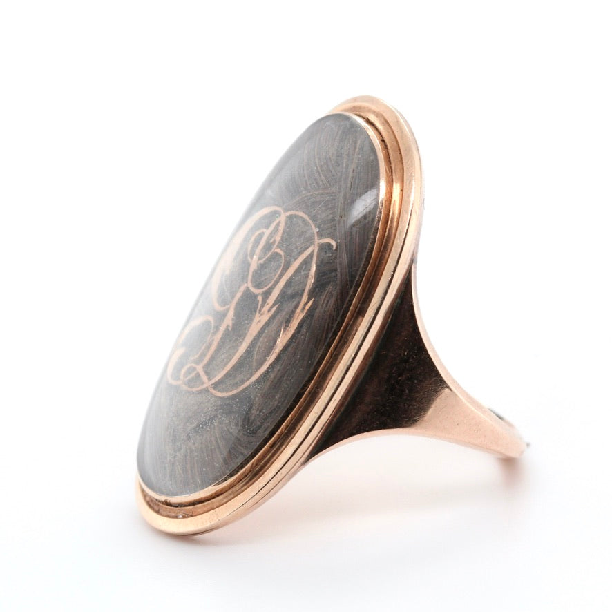 Georgian Mourning Ring-Charlotte Sayers Antique Jewellery