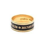 Georgian Mourning Ring-Charlotte Sayers Antique Jewellery