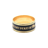 Georgian Mourning Ring-Charlotte Sayers Antique Jewellery