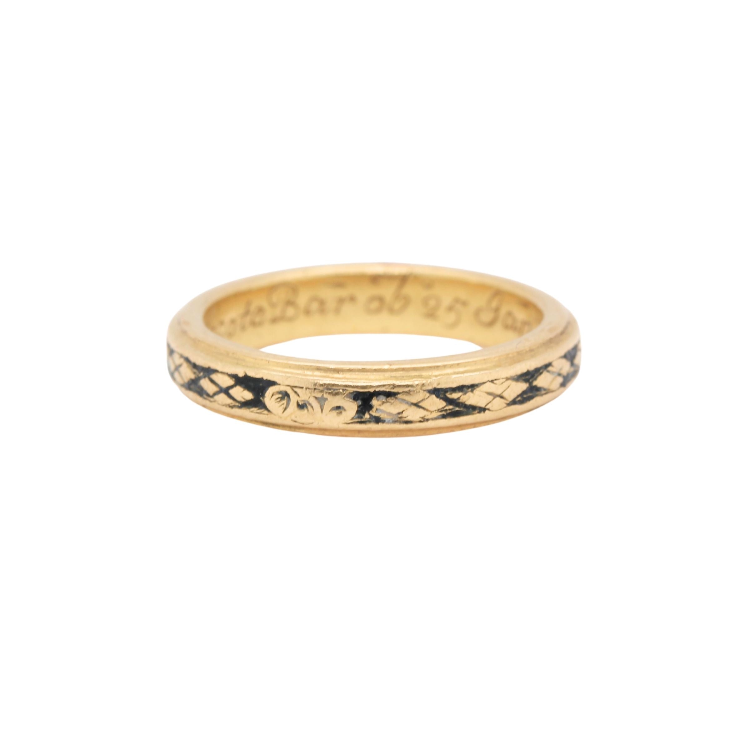 Georgian Mourning Ring 'Sr G Heathcote 1731'-Charlotte Sayers Antique Jewellery