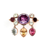 Georgian Multi Gem Brooch-Charlotte Sayers Antique Jewellery