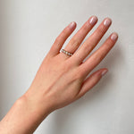 Georgian Natural Pearl Line Ring-Charlotte Sayers Antique Jewellery