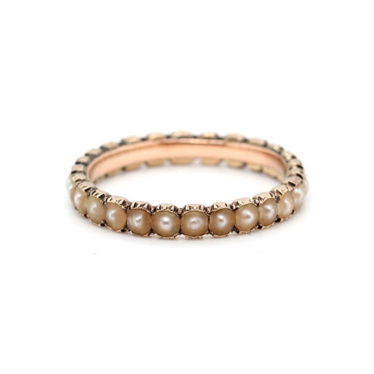 Georgian Natural Pearl Ring-Charlotte Sayers Antique Jewellery