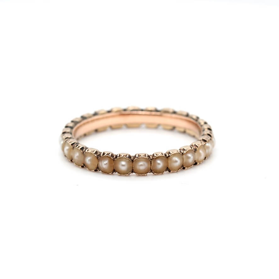 Georgian Natural Pearl Ring-Charlotte Sayers Antique Jewellery