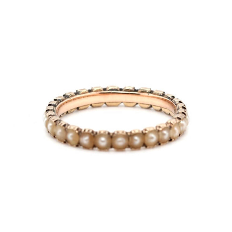 Georgian Natural Pearl Ring-Charlotte Sayers Antique Jewellery