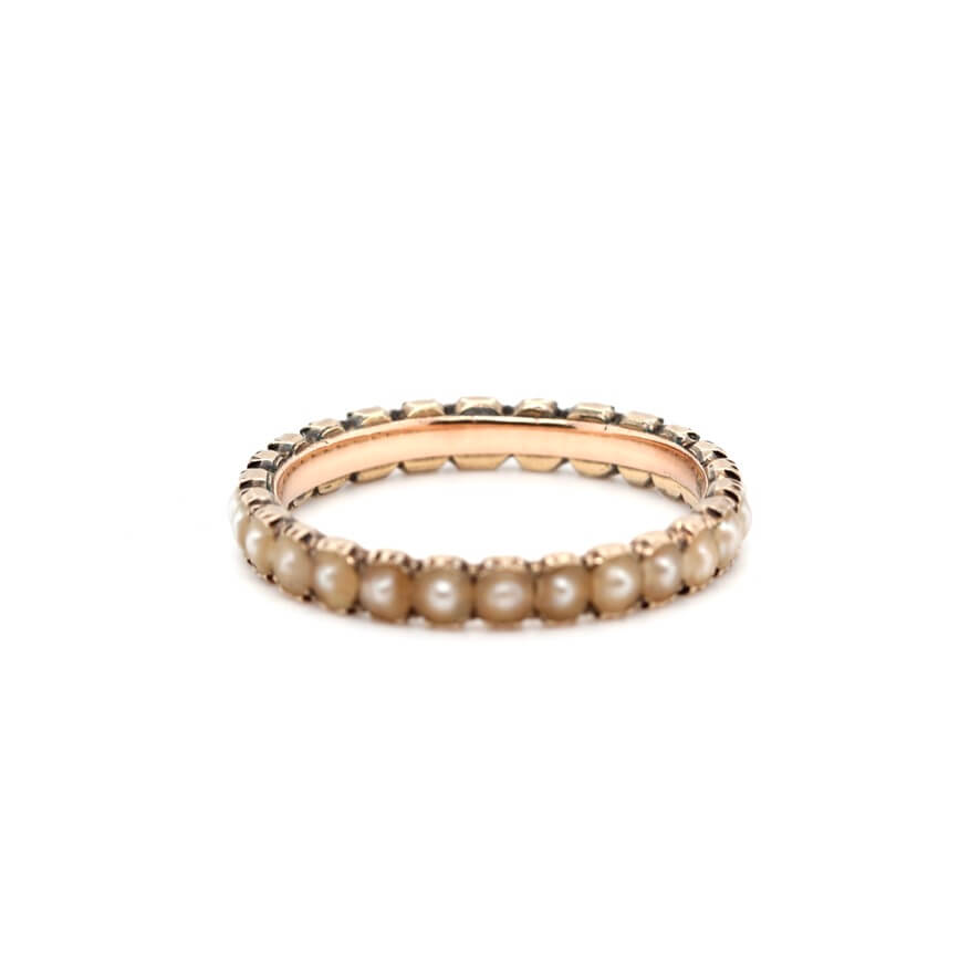 Georgian Natural Pearl Ring-Charlotte Sayers Antique Jewellery