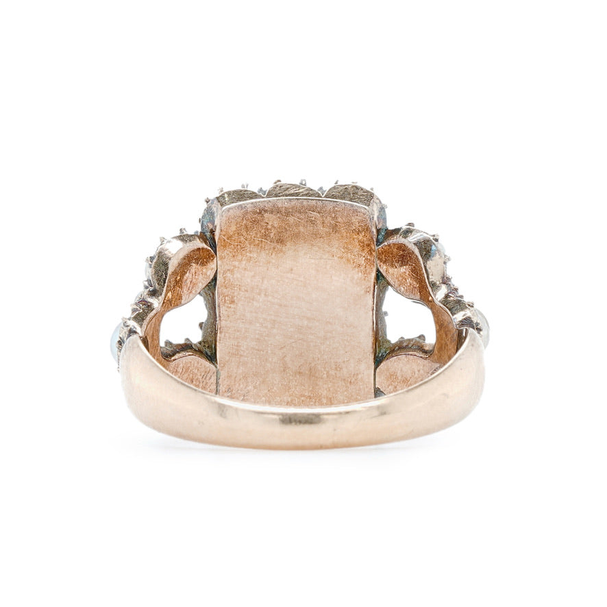 Georgian Natural Pearl Ring-Charlotte Sayers Antique Jewellery