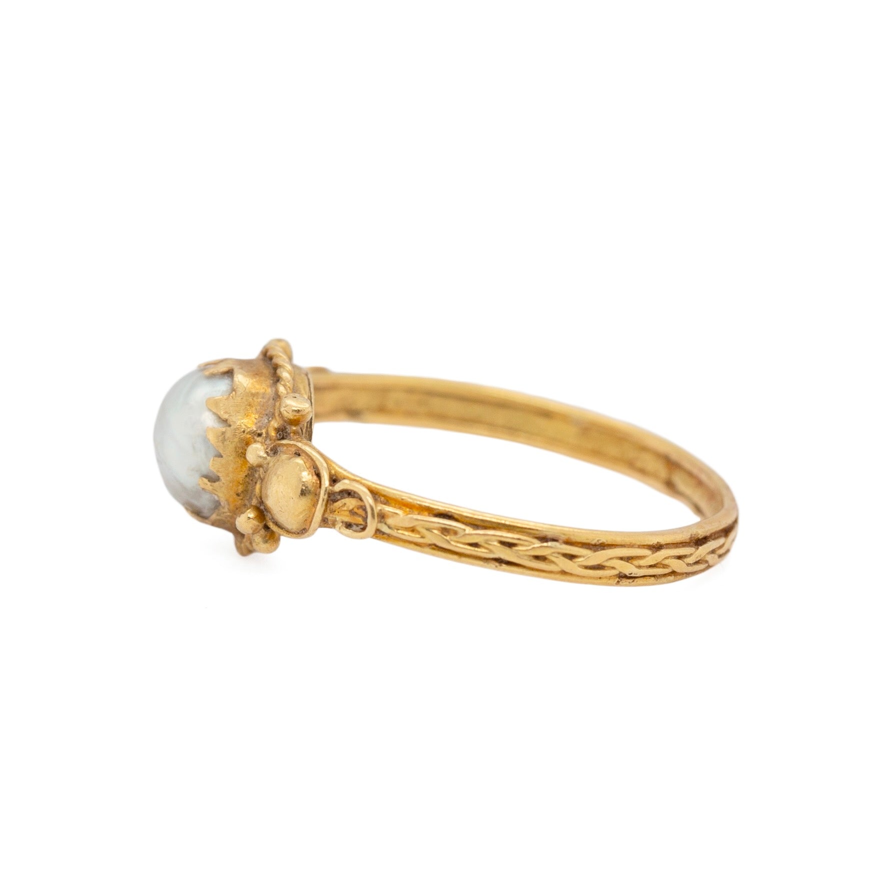 Georgian Natural Pearl Ring-Charlotte Sayers Antique Jewellery
