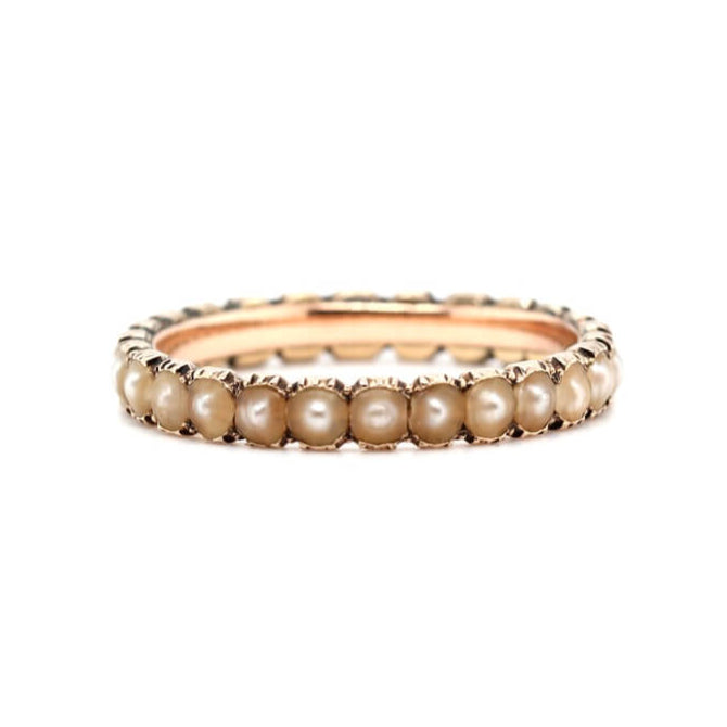 Georgian Natural Pearl Ring-Charlotte Sayers Antique Jewellery