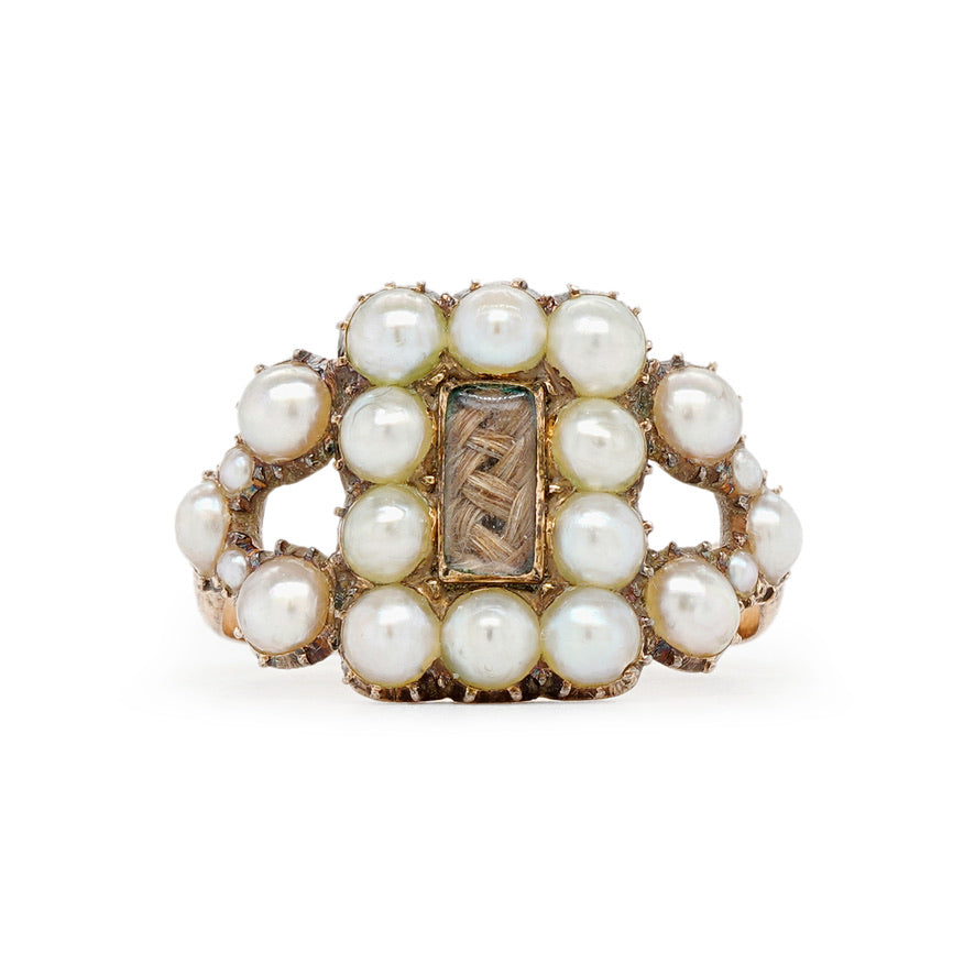 Georgian Natural Pearl Ring-Charlotte Sayers Antique Jewellery