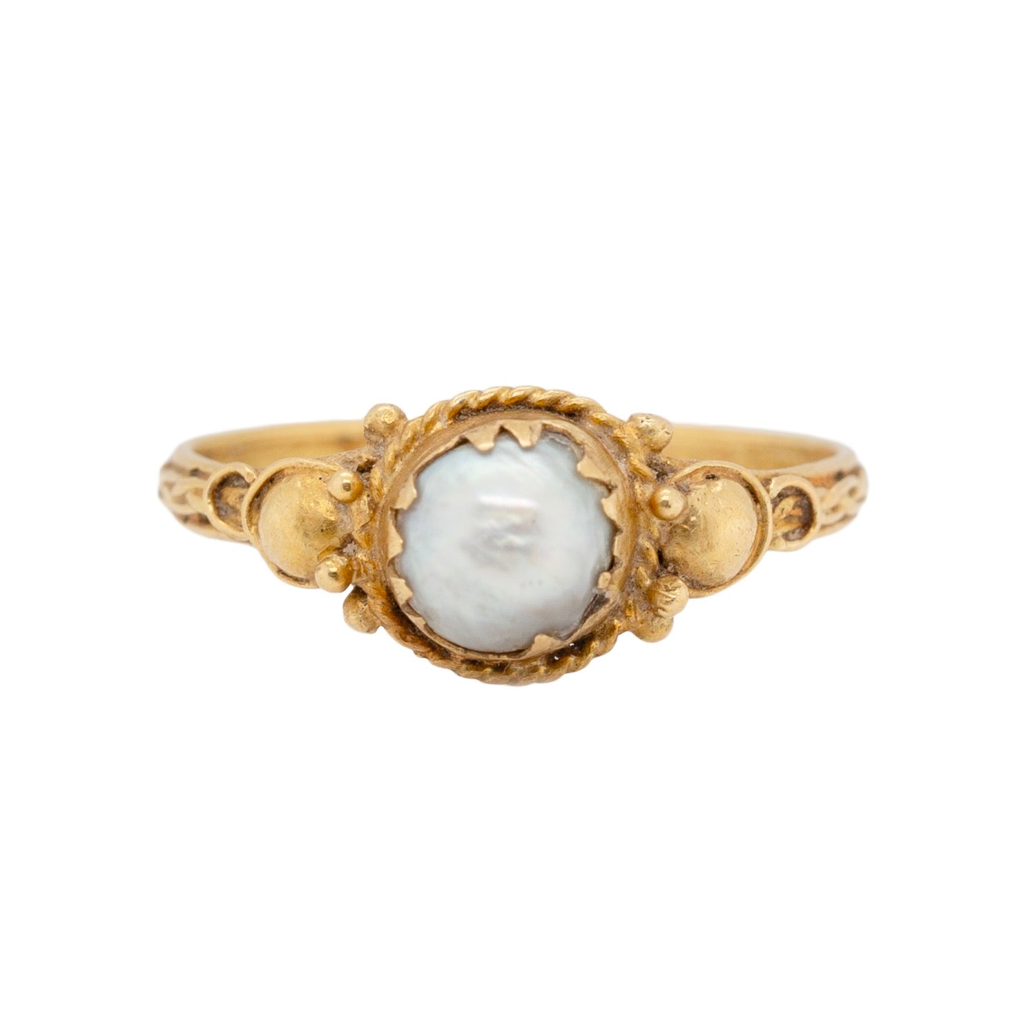 Georgian Natural Pearl Ring-Charlotte Sayers Antique Jewellery