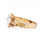 Georgian Natural Pearl and Diamond Ring-Charlotte Sayers Antique Jewellery