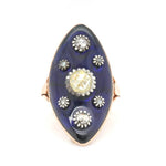 Georgian Navette Ring-Charlotte Sayers Antique Jewellery