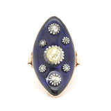 Georgian Navette Ring-Charlotte Sayers Antique Jewellery