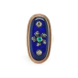 Georgian Navette Ring-Charlotte Sayers Antique Jewellery