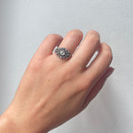 Georgian Old Cut Diamond Cluster Ring-Charlotte Sayers Antique Jewellery