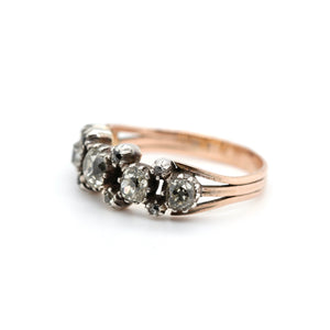 Georgian Old Cut Diamond Ring-Charlotte Sayers Antique Jewellery