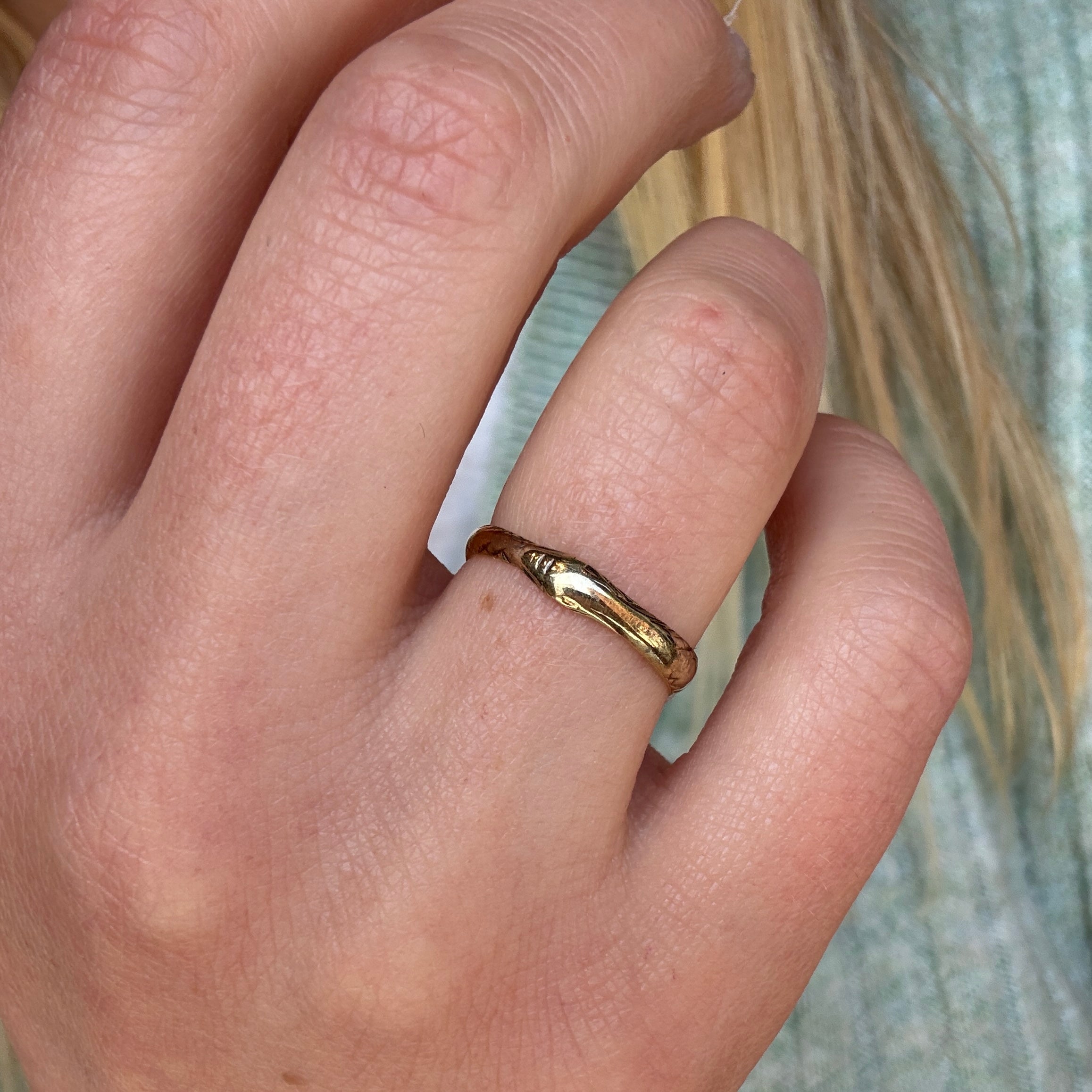 Georgian Ouroboros Snake Ring-Charlotte Sayers Antique Jewellery