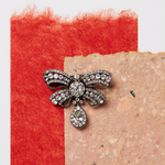 Georgian Paste Bow Brooch-Charlotte Sayers Antique Jewellery