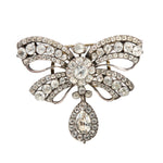 Georgian Paste Bow Brooch-Charlotte Sayers Antique Jewellery