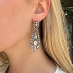 Georgian Paste Drop Earrings-Charlotte Sayers Antique Jewellery