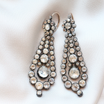 Georgian Paste Drop Earrings-Charlotte Sayers Antique Jewellery