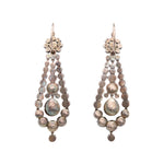 Georgian Paste Drop Earrings-Charlotte Sayers Antique Jewellery