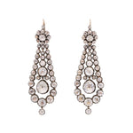 Georgian Paste Drop Earrings-Charlotte Sayers Antique Jewellery