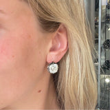 Georgian Paste Earrings-Charlotte Sayers Antique Jewellery