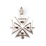 Georgian Paste Maltese Cross-Charlotte Sayers Antique Jewellery